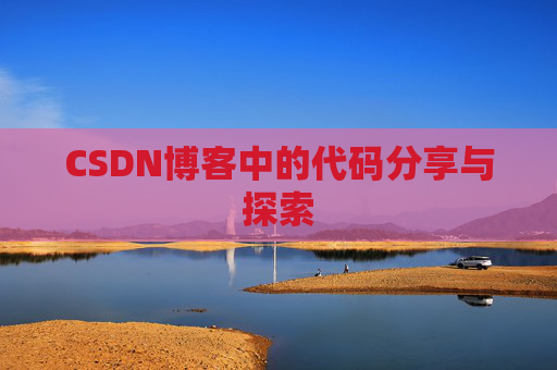 CSDN博客中的代码分享与探索